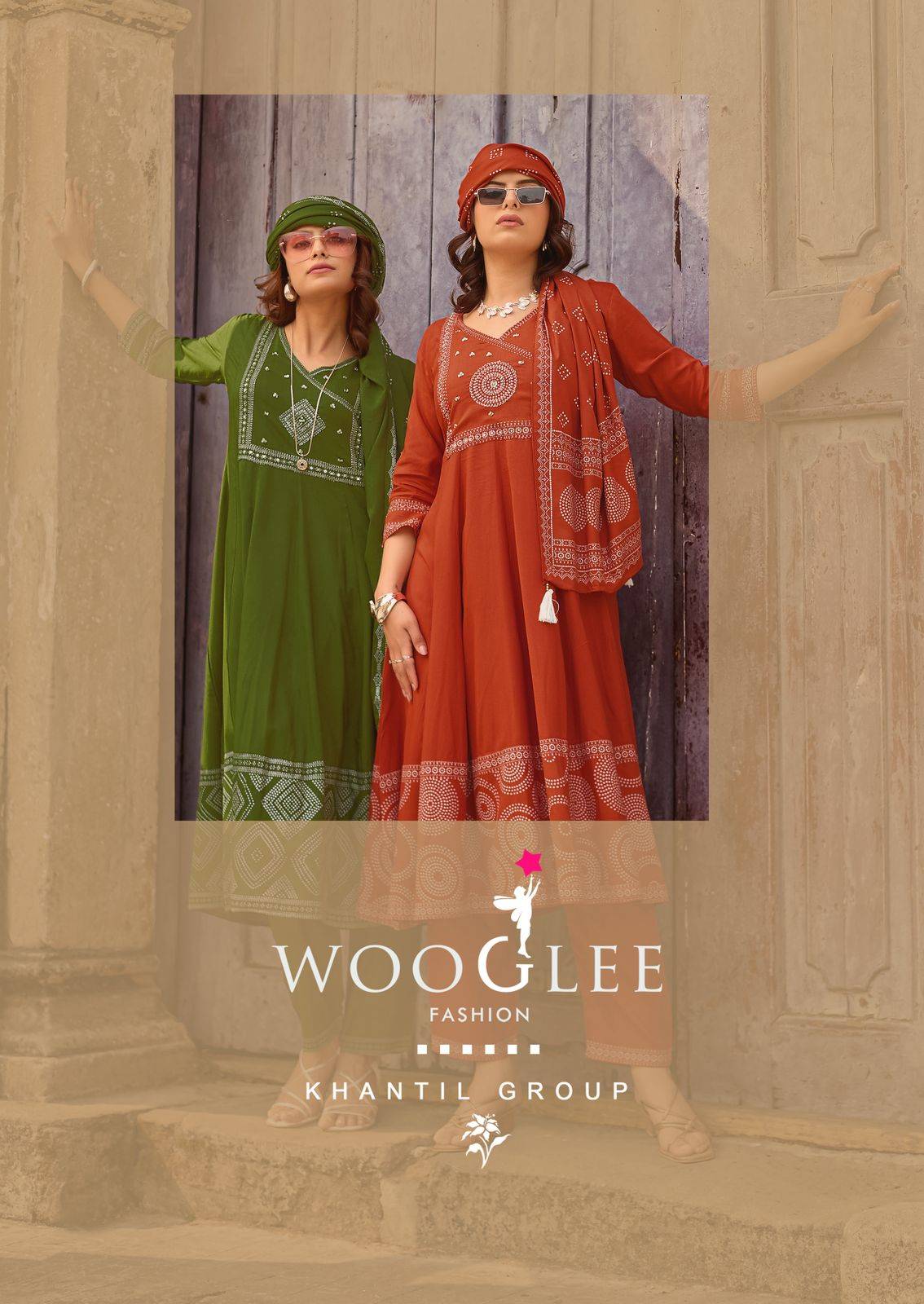 Rangveli By WOOGLEE Designer Ethnic Wear Collection Rayon Kurtis At Wholesale Price